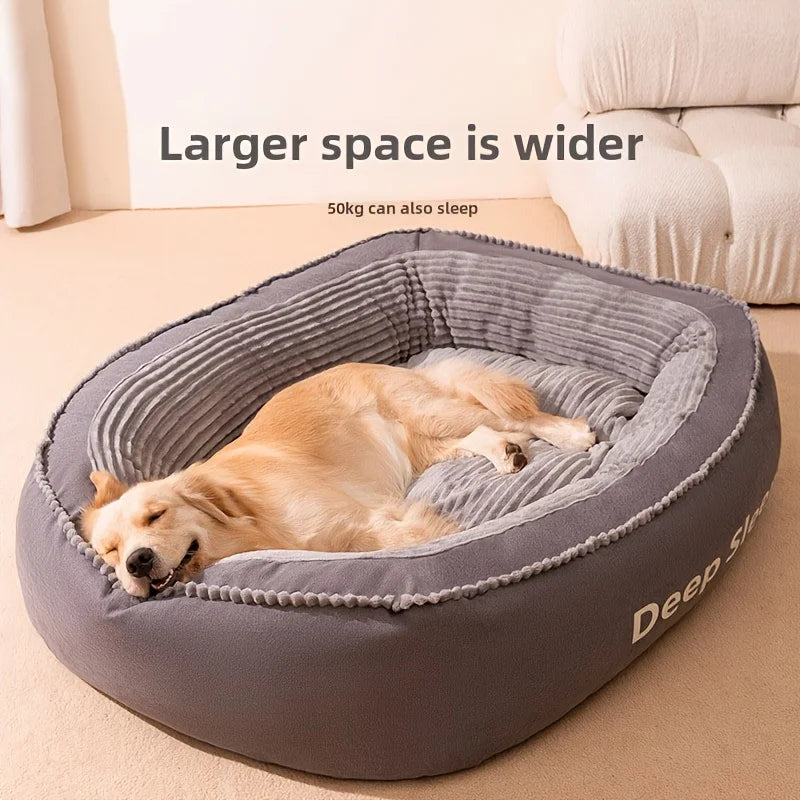 Pet Bed Donut Shaped Kennel Soft Washable Cushion
