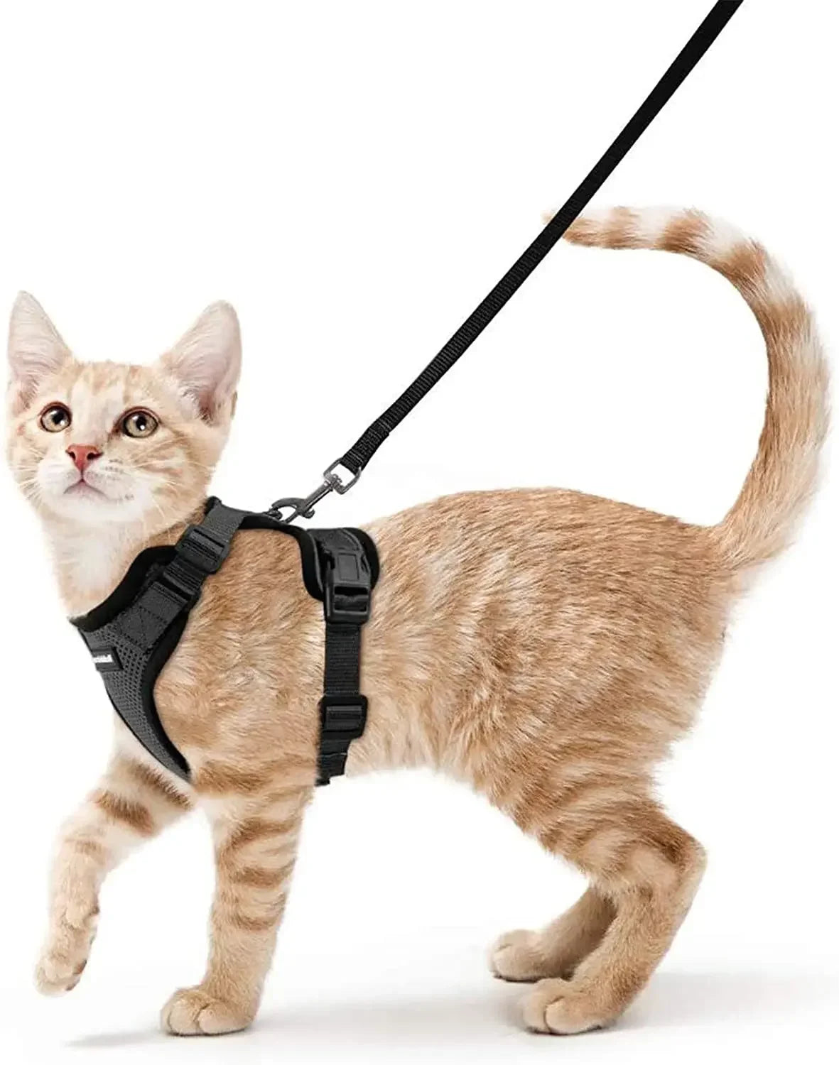 ATUBAN Cat Harness And Leash For Walking Reflective Escape Proof
