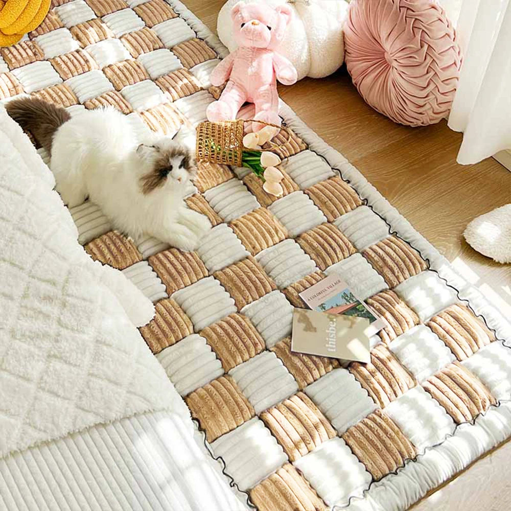 PETRAVELCN Dog Bed Mat for Car Seat Cover Fleece Washable