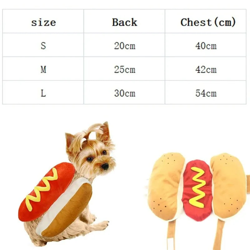 Funny Hot Dog Dachshund Costume For Pets Dressing Up
