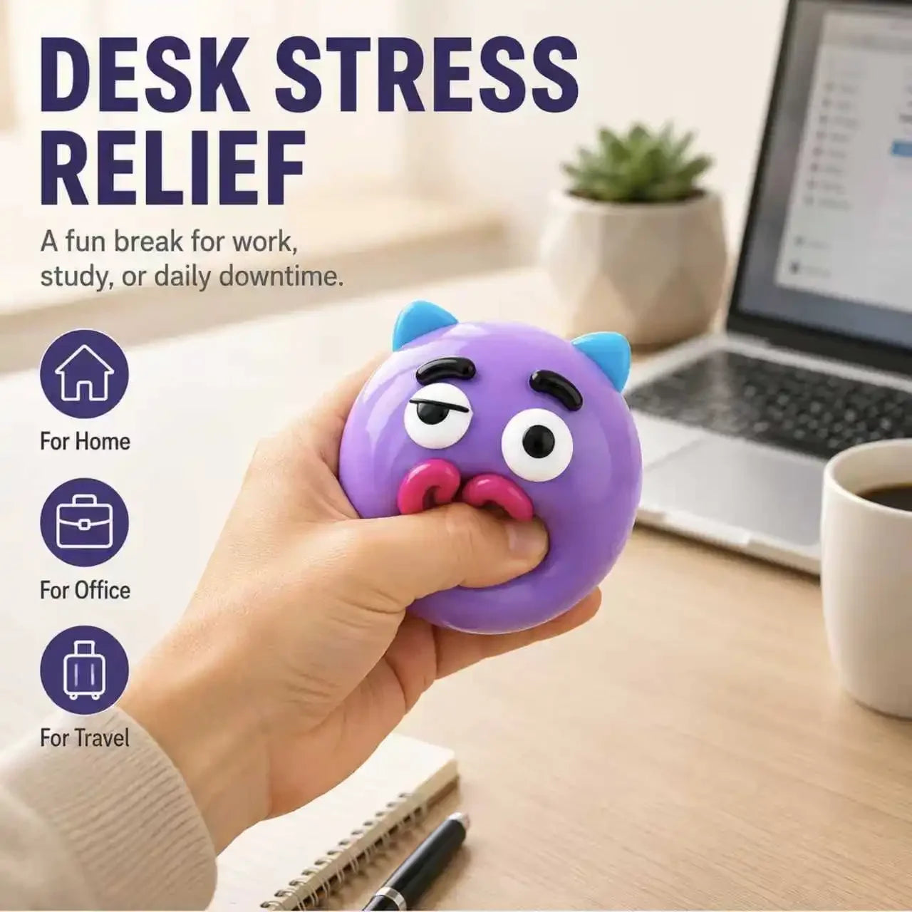 Curiosities Dog Face Swap Squishy Toy, Popular Smushers Squishy, Soft Moldable Cute Slow Rise Squeeze Toy,Relaxing Sensory Anxie