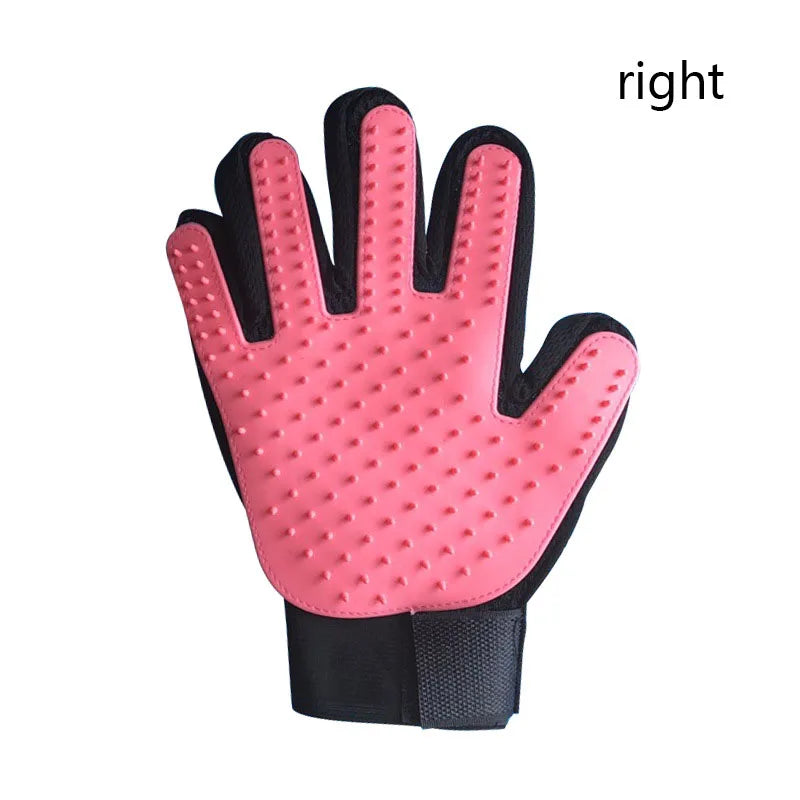 Pet Hair Glove Grooming Brush Deshedding Cats Dogs