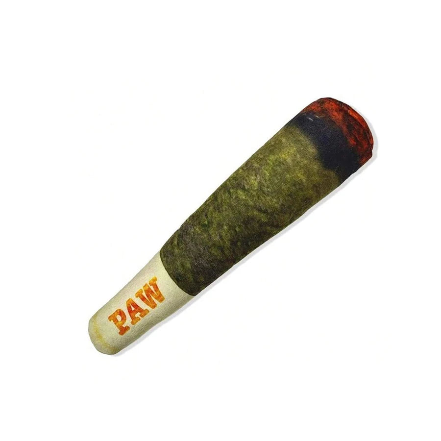 Funny Interactive Cigar Plush Dog Toy Squeaky Chew