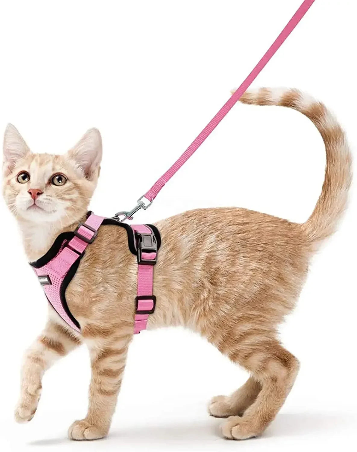 ATUBAN Cat Harness And Leash For Walking Reflective Escape Proof