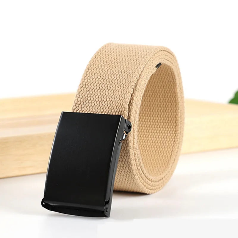 Military Men Belt 2024 Army Belts Adjustable Belt Men Outdoor Travel Tactical Waist Belt with Plastic Buckle for Pants 120cm