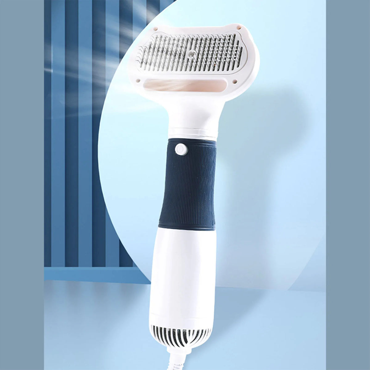 Pet Hair Dryer with Slicker Brush Low Noise 600W 3 Temperature Adjustable 3 in 1 Grooming Dog Blow Dryer for Cats Cat Hair Dryer