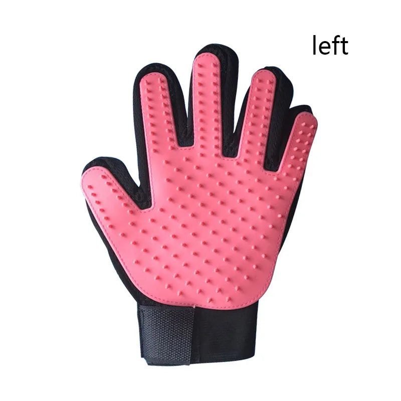 Pet Hair Glove Grooming Brush Deshedding Cats Dogs