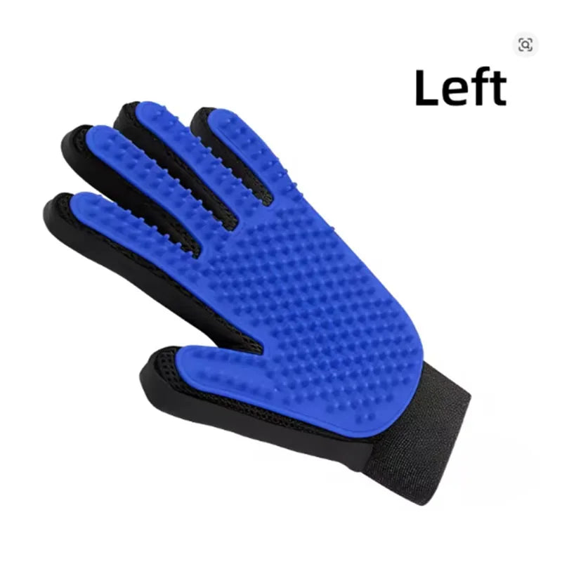 Pet Hair Glove Grooming Brush Deshedding Cats Dogs