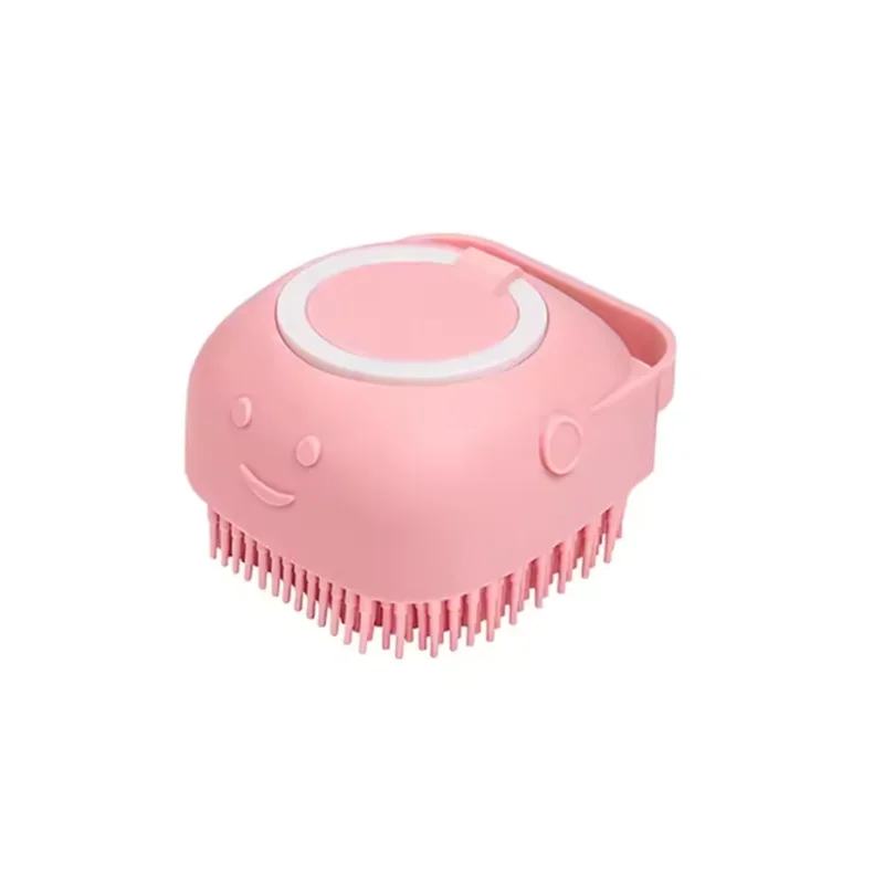 Pet Bath Massage Brush Silicone Grooming Tool For Dogs And Cats