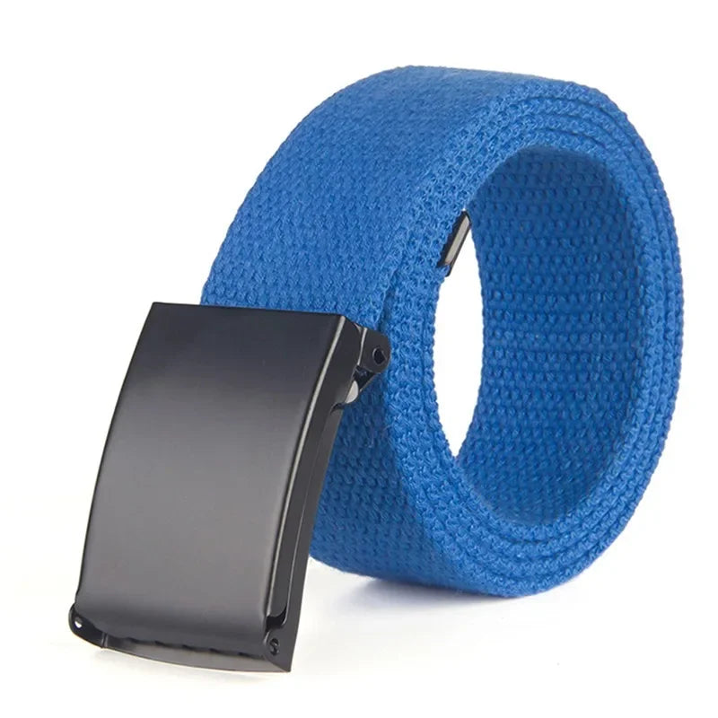 Military Men Belt 2024 Army Belts Adjustable Belt Men Outdoor Travel Tactical Waist Belt with Plastic Buckle for Pants 120cm