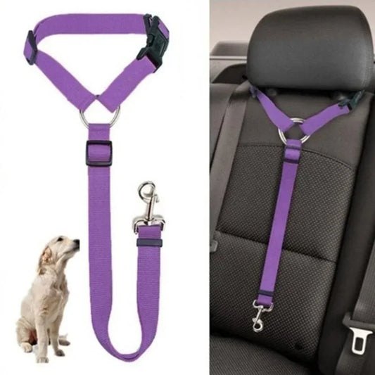 NONECN Two In One PetCare Car Seat Belt Leash Harness