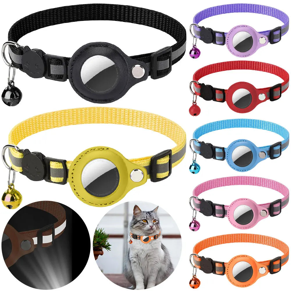 ALLOYSEED AirTag Cat Collar Reflective Safety Buckle Kitten Collar