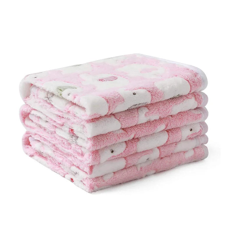 Soft Fluffy Travel Pet Blanket Mat For Dogs And Cats