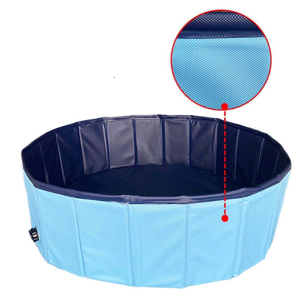 PETRAVEL Foldable Dog Pool Portable Bath Tub