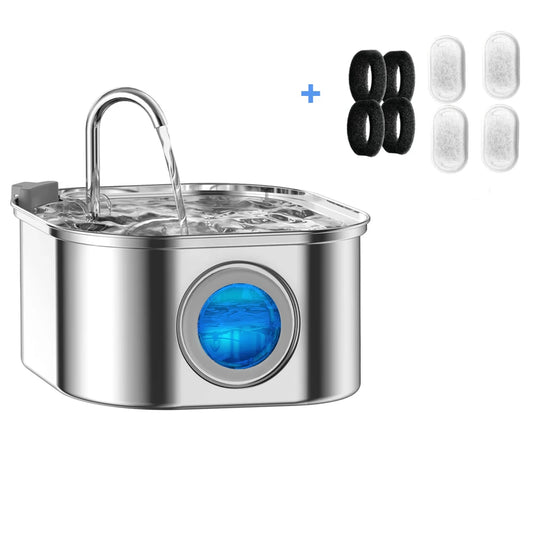 Stainless Steel Pet Water Feeder And Drinking Fountain