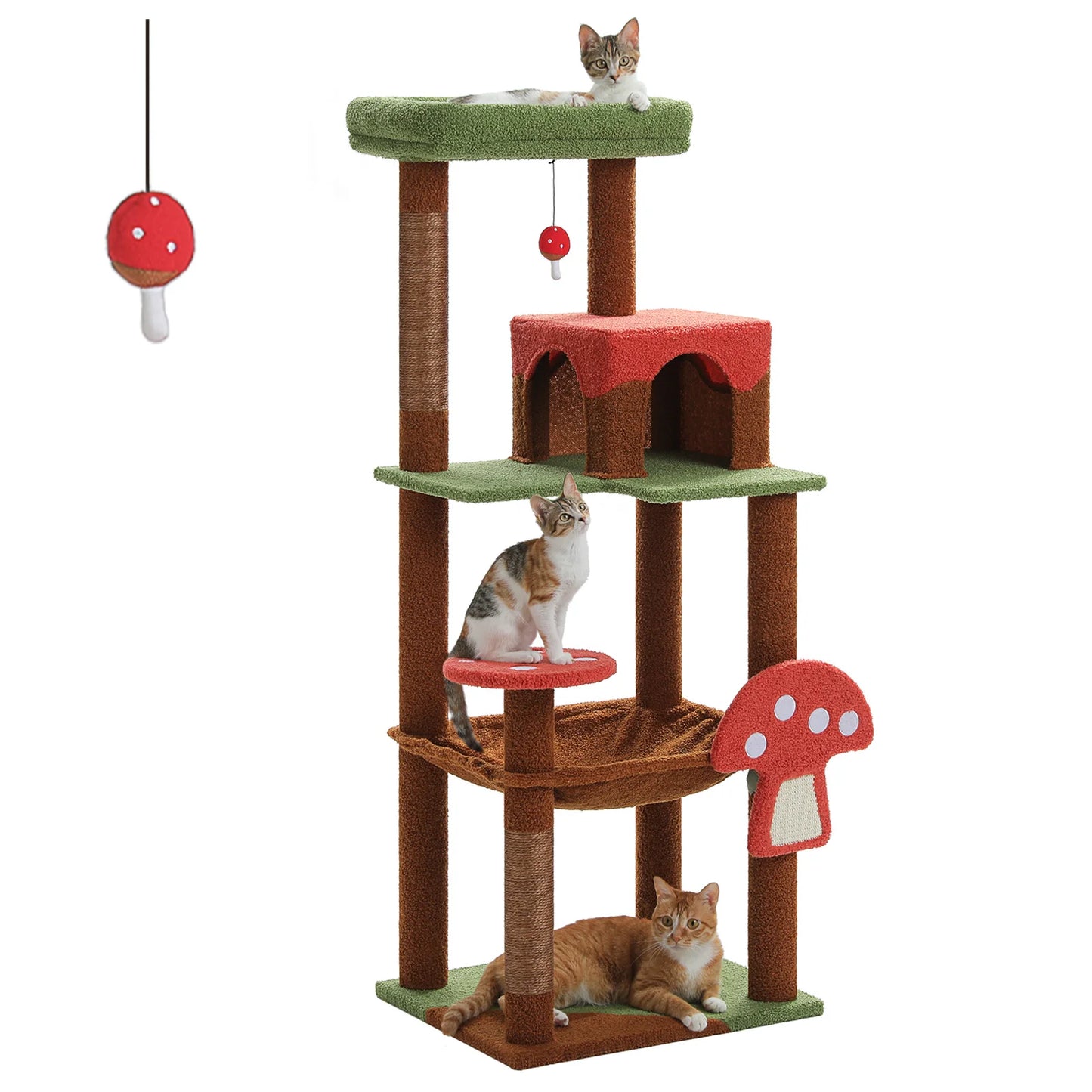 PAWZ Road Multi Level Cat Tree With Scratching Posts