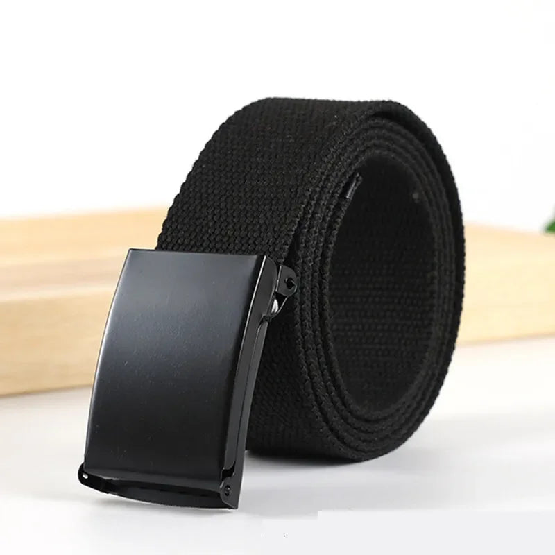 Military Men Belt 2024 Army Belts Adjustable Belt Men Outdoor Travel Tactical Waist Belt with Plastic Buckle for Pants 120cm