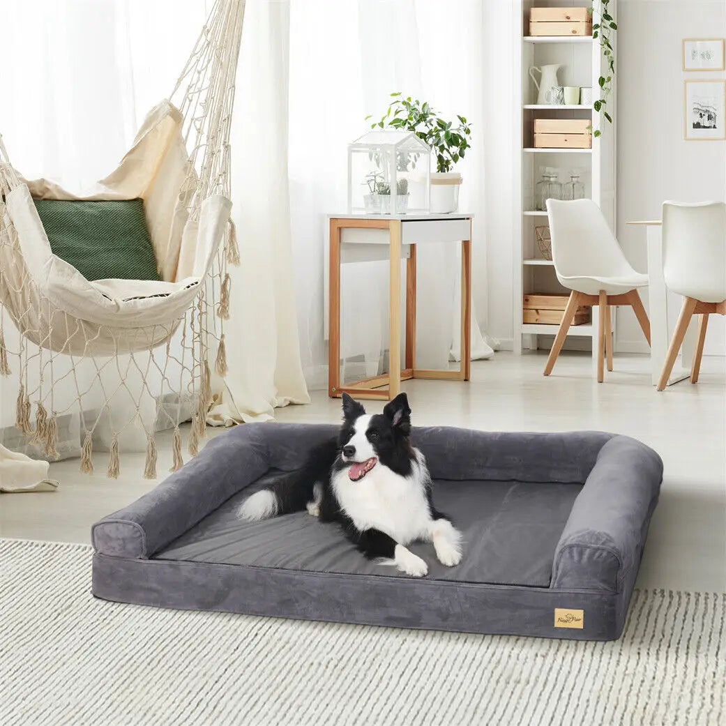 BINGOPAWCN Orthopedic Dog Bed With Removable Washable Cover And Foam