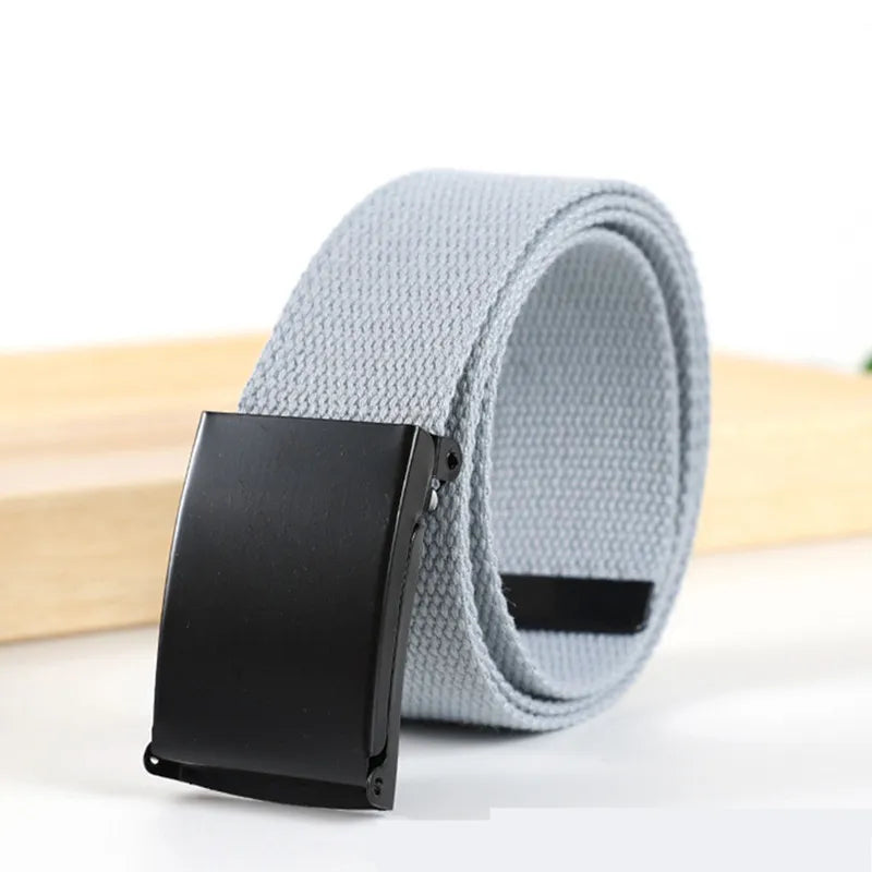 Military Men Belt 2024 Army Belts Adjustable Belt Men Outdoor Travel Tactical Waist Belt with Plastic Buckle for Pants 120cm