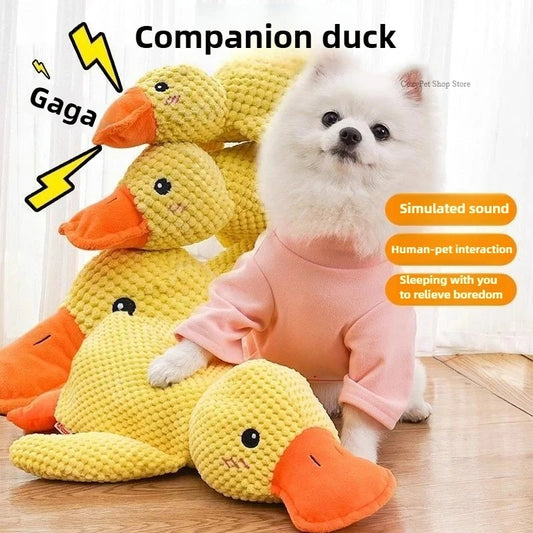 Duck Squeaky Calming Plush Toy for Dogs and Cats