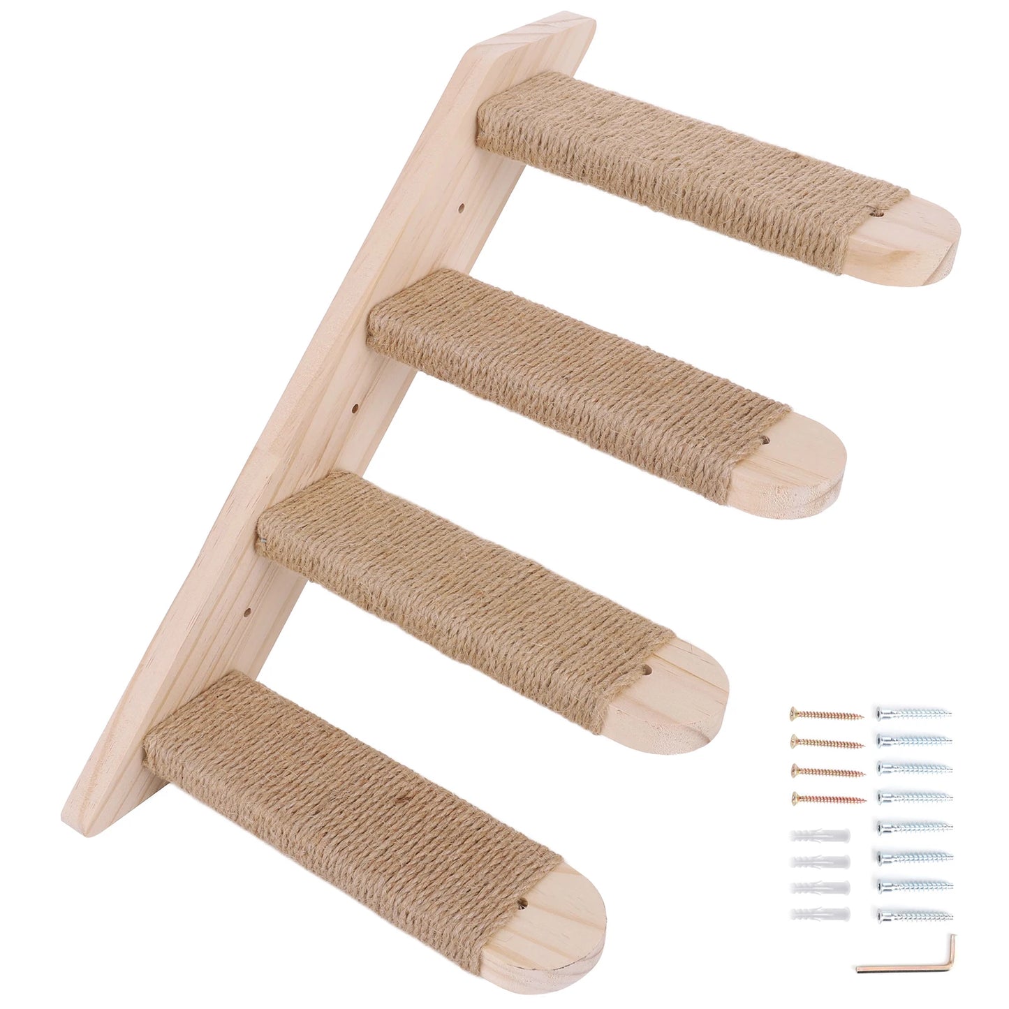 Cat Climbing Shelf Wall Mounted Four Step Perch Frame
