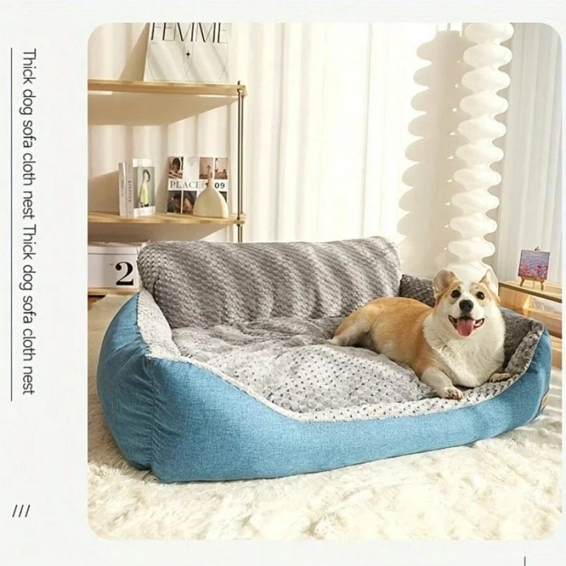 1pcs,Comfortable And Warm Dog House - Dog Bed, Golden Retriever Pet Sleeping Mat, All-Season Large Dog Couch Dog Mat