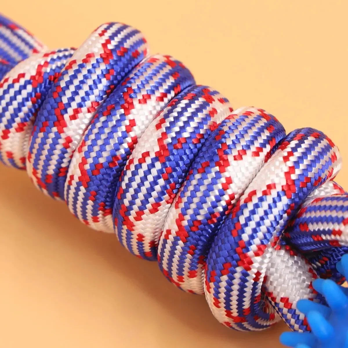 Durable Dog Chew Rope Toy With Nylon And Rubber Knot