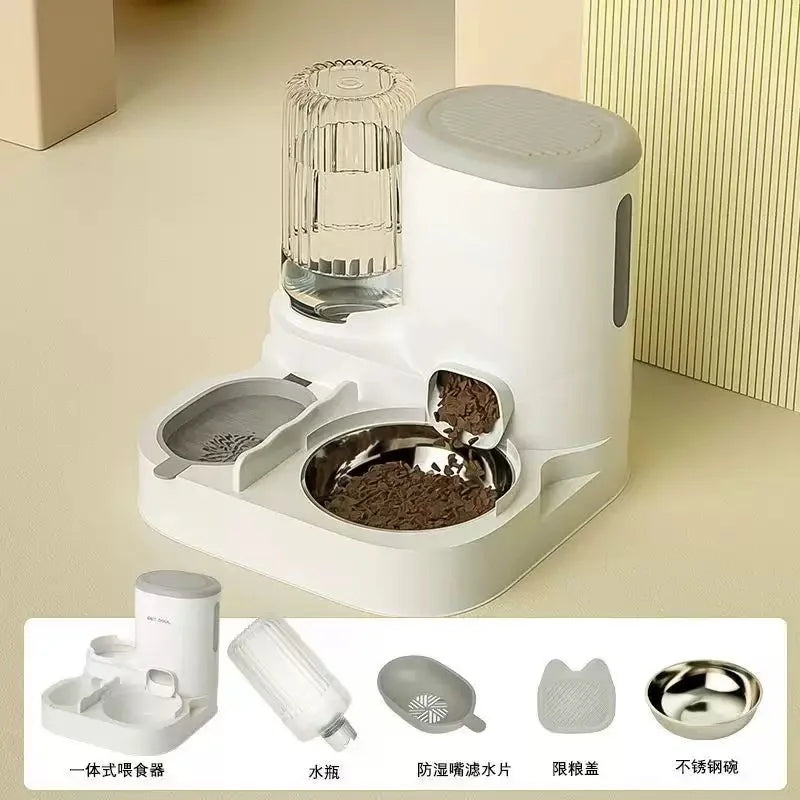 2 In 1 Automatic Pet Water Fountain Food Dispenser