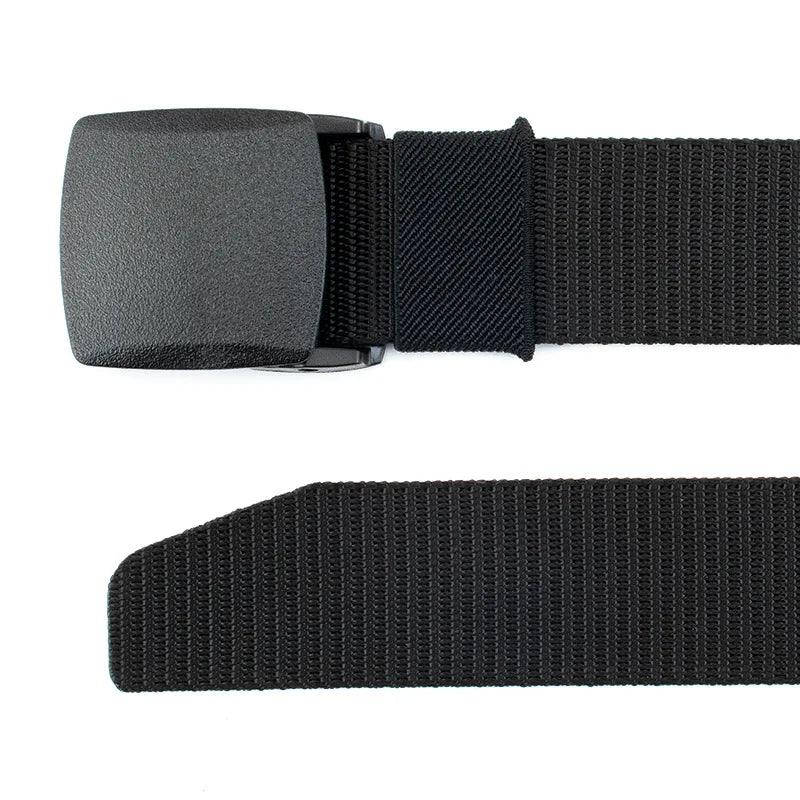 Military Men Belt 2024 Army Belts Adjustable Belt Men Outdoor Travel Tactical Waist Belt with Plastic Buckle for Pants 120cm