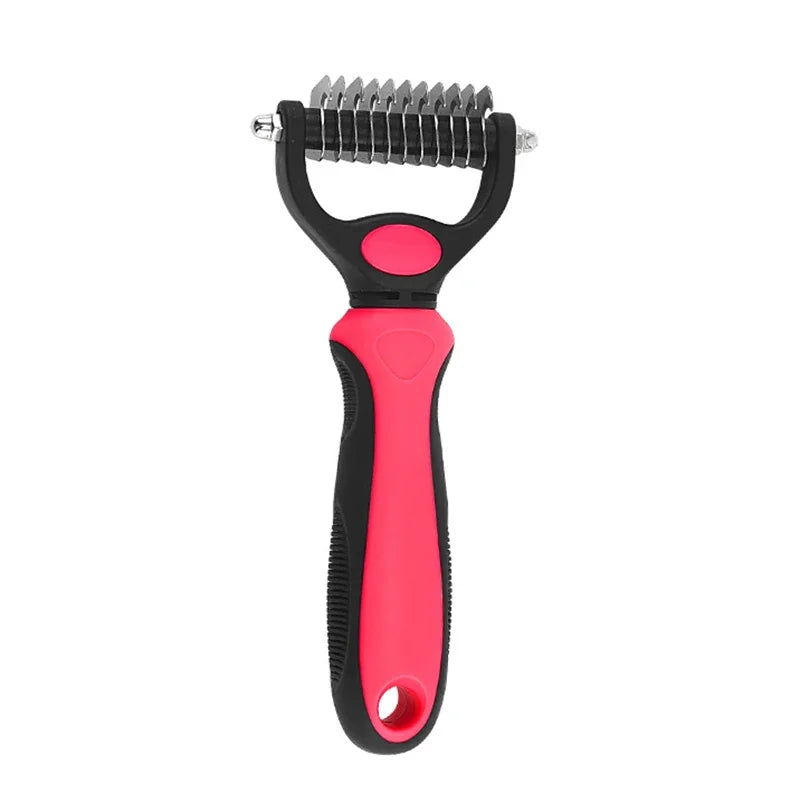 Pet Deshedding Brush For Dogs And Cats Self Cleaning Tool
