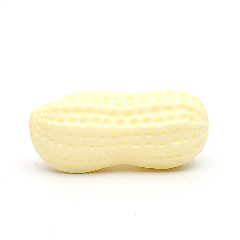 Pet Peanut Squeak Chew Toy For Dogs And Cats Interactive Grinding Teeth