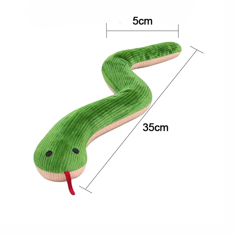 Interactive Plush Snake Toy For Dogs And Indoor Cats