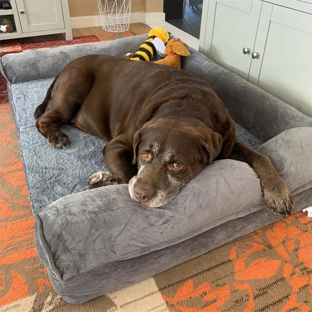 BINGOPAWCN Orthopedic Dog Bed With Removable Washable Cover And Foam