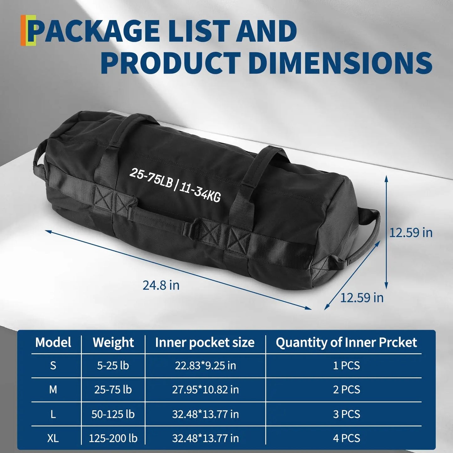 Sandbags for Workout,Adjustable Sand Bags for Fitness,Yoga, Strength Training and Full-Body Workouts