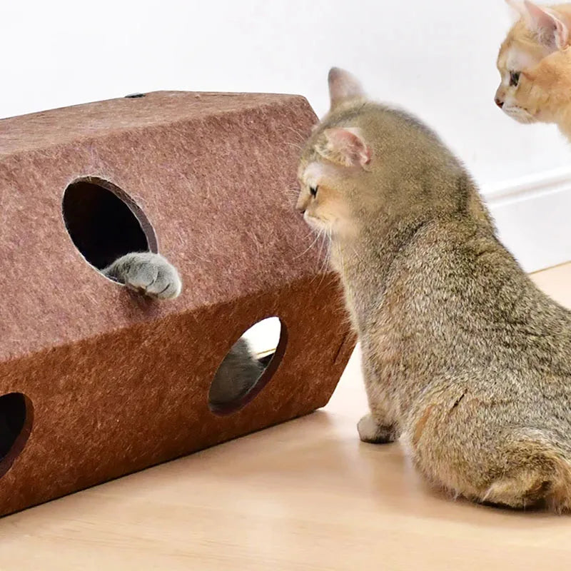 Pet Cat Tunnel Tube Toys foldable Tunnels for Indoor Cats Kitten Play Tube Suitable for all four seasons Wall-Corner Games 고양이