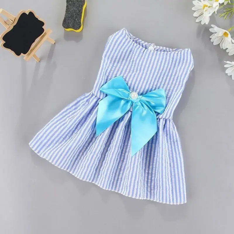 NONECN Flower Princess Dress for Small Dogs Summer Outfit