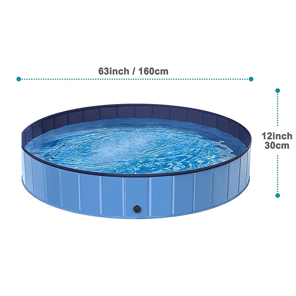 PETRAVEL Foldable Dog Pool Portable Bath Tub
