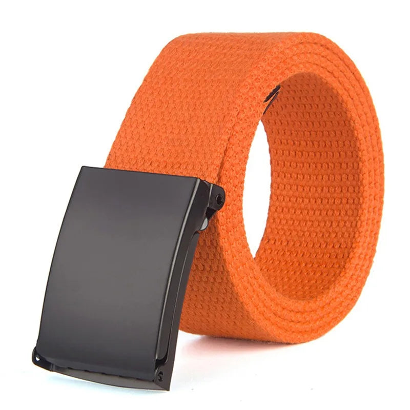 Military Men Belt 2024 Army Belts Adjustable Belt Men Outdoor Travel Tactical Waist Belt with Plastic Buckle for Pants 120cm