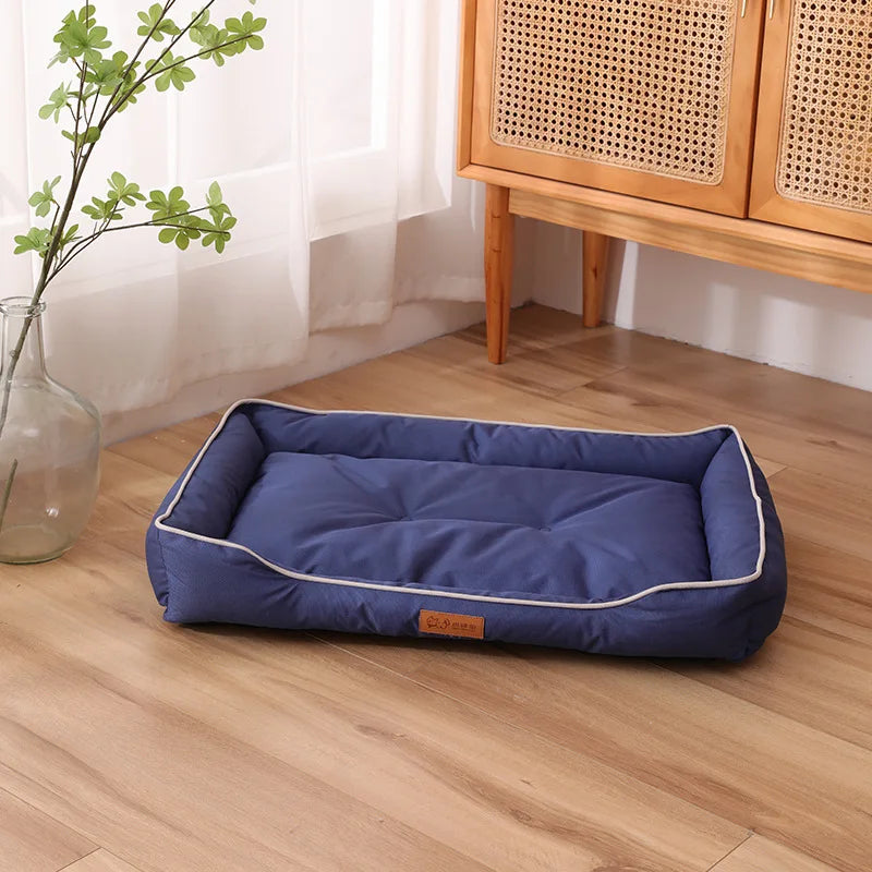 Four Season Square Dog Bed For Pets Waterproof Thickened Cushion