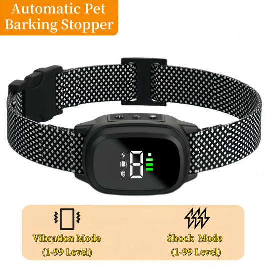 Waterproof Rechargeable Anti Bark Collar For Dogs Vibration Training