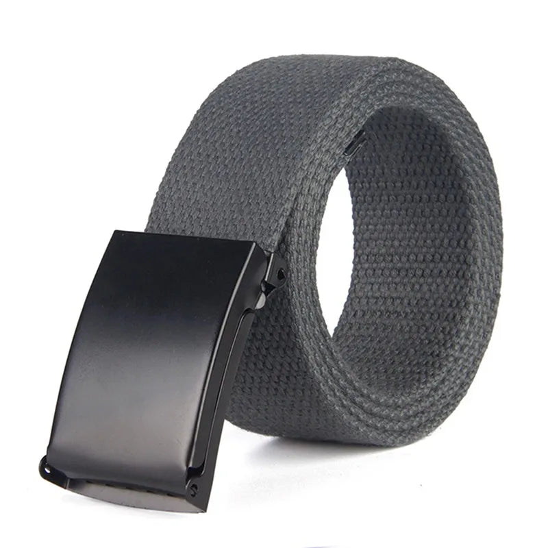 Military Men Belt 2024 Army Belts Adjustable Belt Men Outdoor Travel Tactical Waist Belt with Plastic Buckle for Pants 120cm