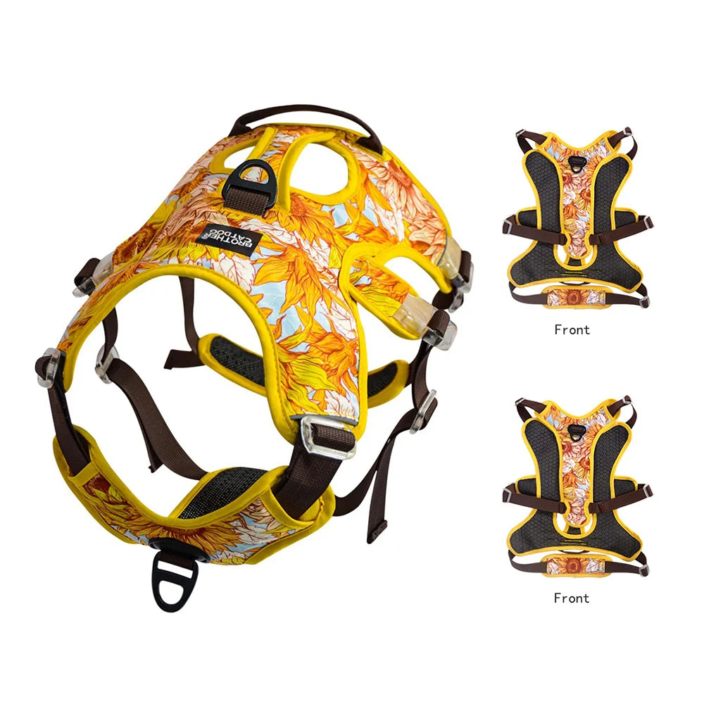 JANPET No Pull Adjustable Reflective Dog Harness Chest Vest