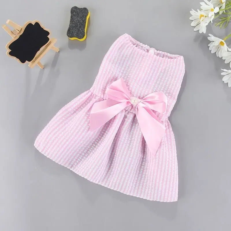 NONECN Flower Princess Dress for Small Dogs Summer Outfit