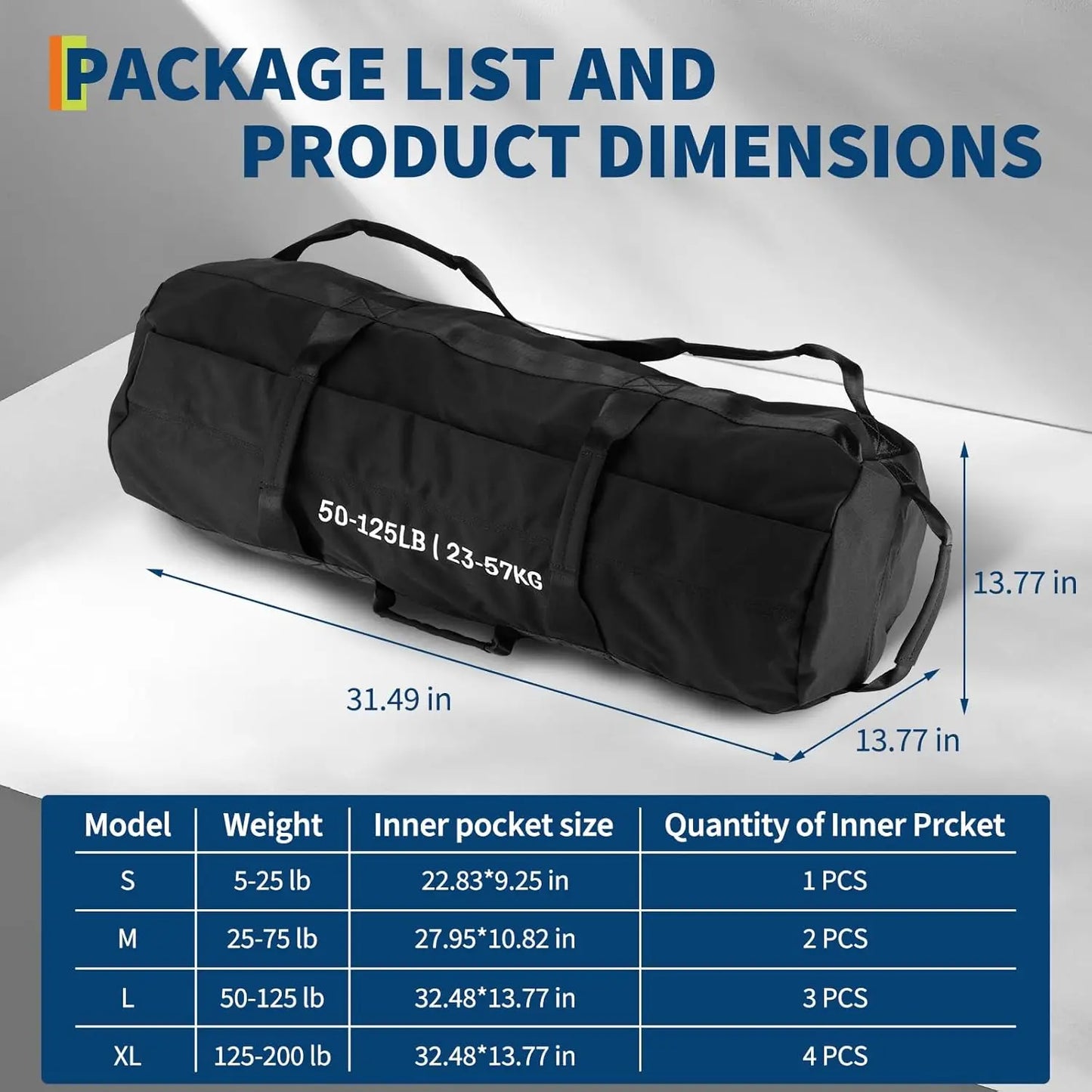 Sandbags for Workout,Adjustable Sand Bags for Fitness,Yoga, Strength Training and Full-Body Workouts