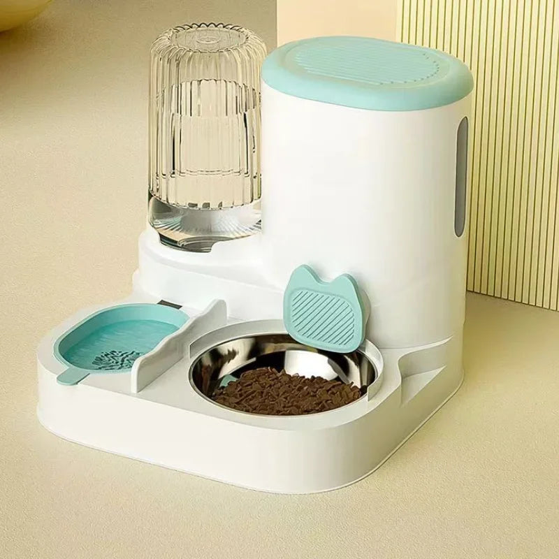Automatic 2in1 Pet Water Fountain And Food Dispenser For Cats