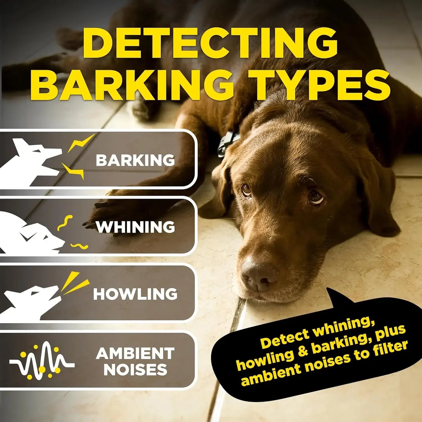 Smart NOBARK Bark Detection ECollar With App Alerts and Range