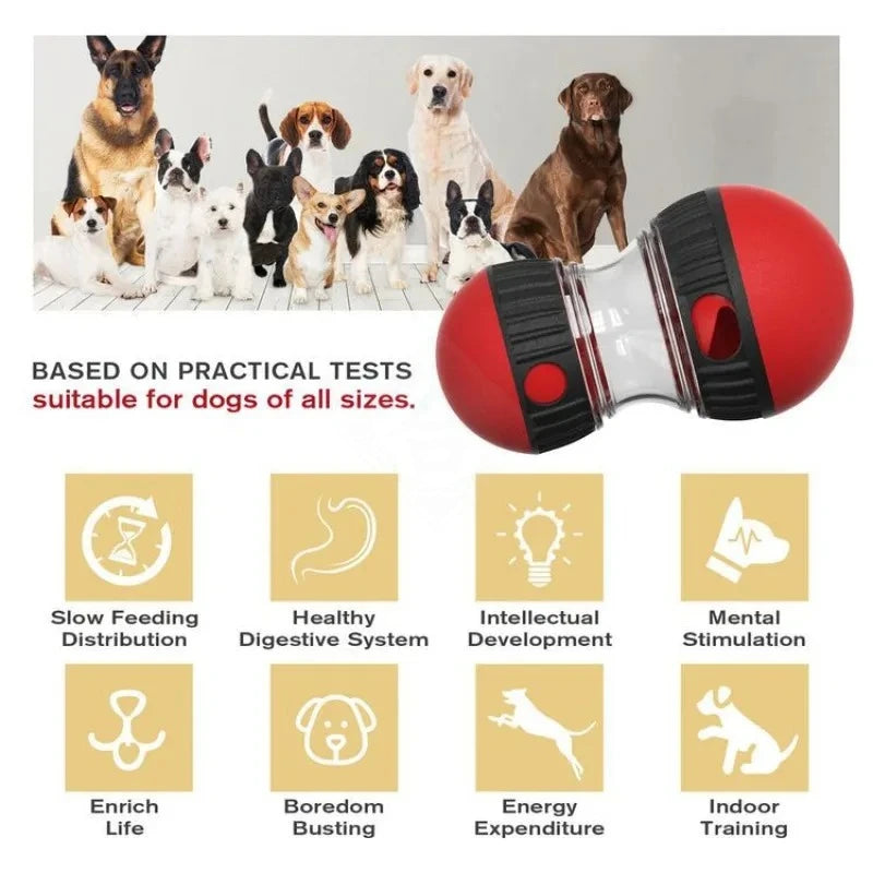 Dog Puzzle Ball Treat Dispenser Slow Feeder Bite Resistant Toy