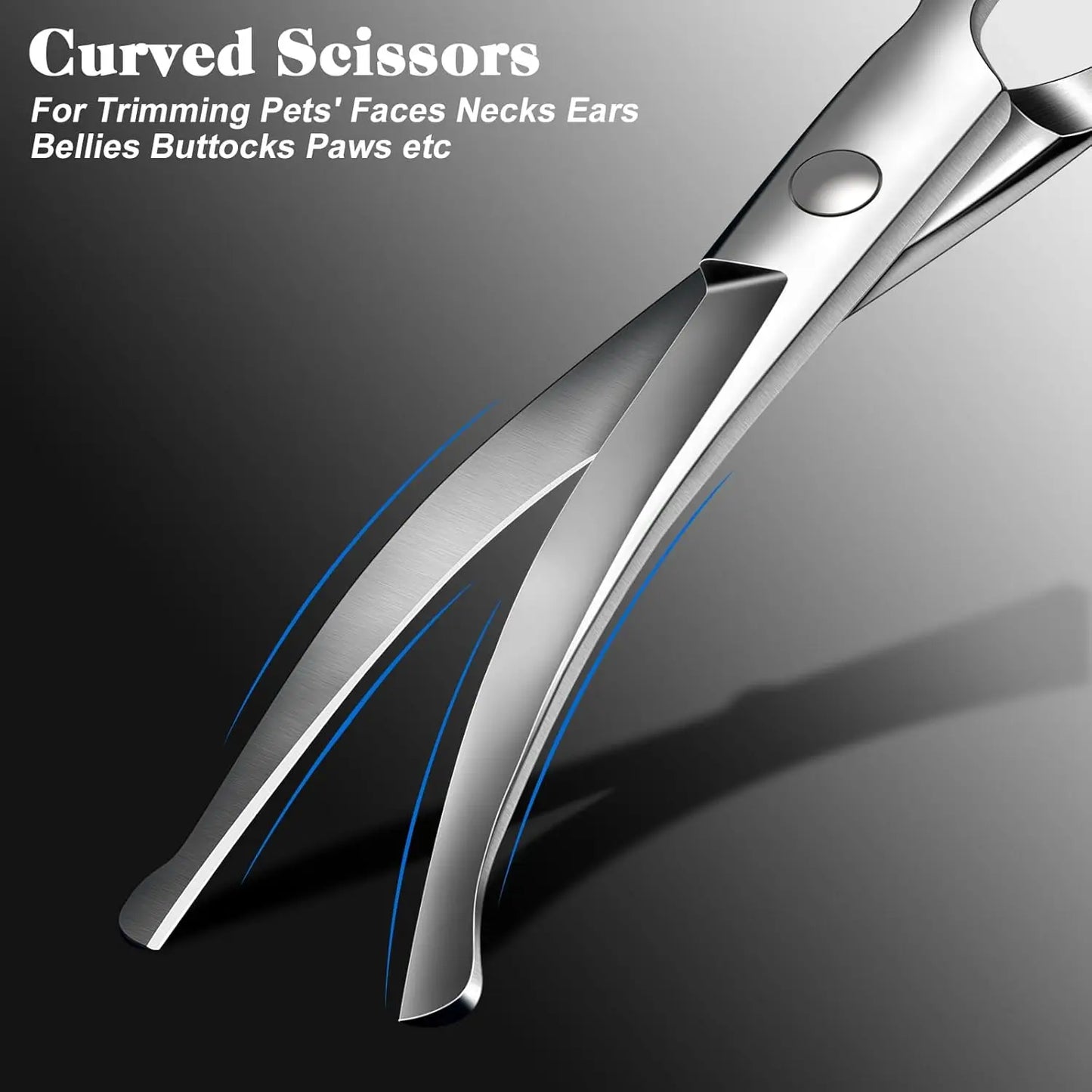 4-In-1 Pet Grooming Kit With Scissors And Comb For Pets