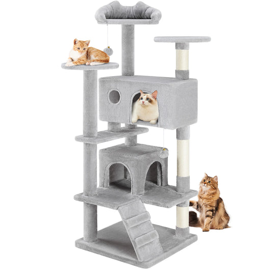 JHK Multi Tier Cat Tree Tower With Sisal Scratching Post