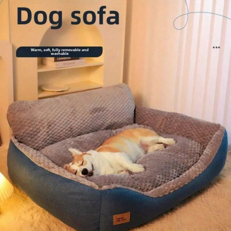 1pcs,Comfortable And Warm Dog House - Dog Bed, Golden Retriever Pet Sleeping Mat, All-Season Large Dog Couch Dog Mat